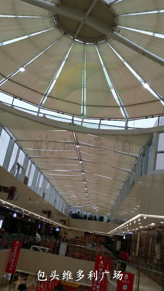 包頭維多利廣場FSS電動(dòng)天棚簾工程