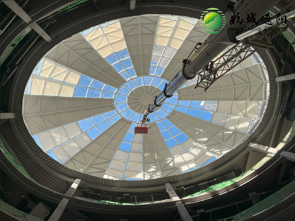 內蒙古巴彥淖爾維多利摩爾城采光頂FSS遮陽簾